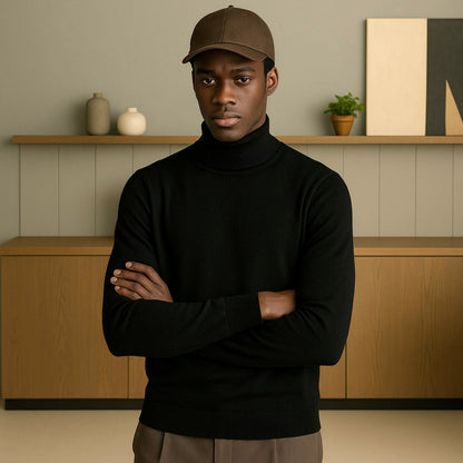 Men's Cashmere Turtleneck Sweater