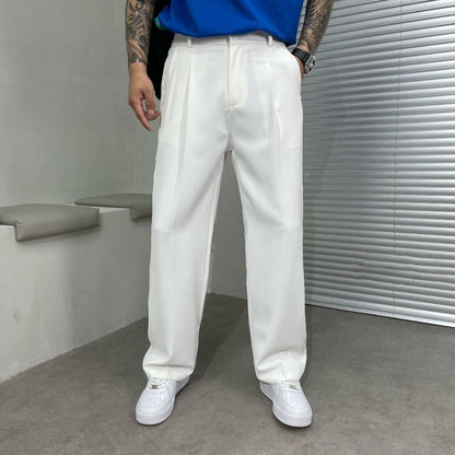 Men's Wide Leg Tailored Trousers