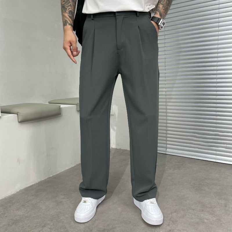 Men's Wide Leg Tailored Trousers