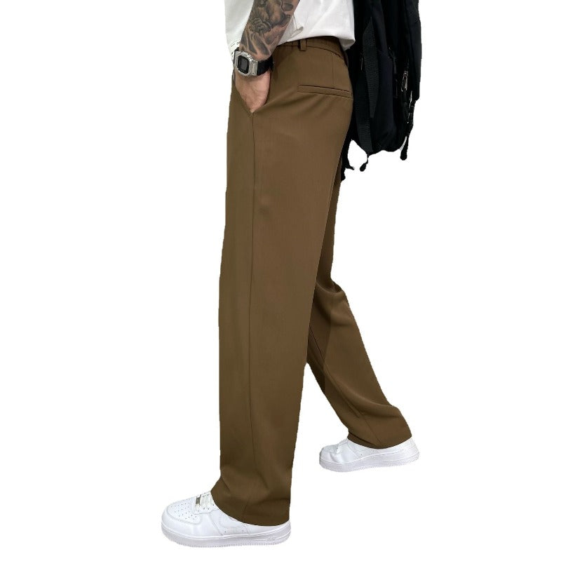 Men's Wide Leg Tailored Trousers