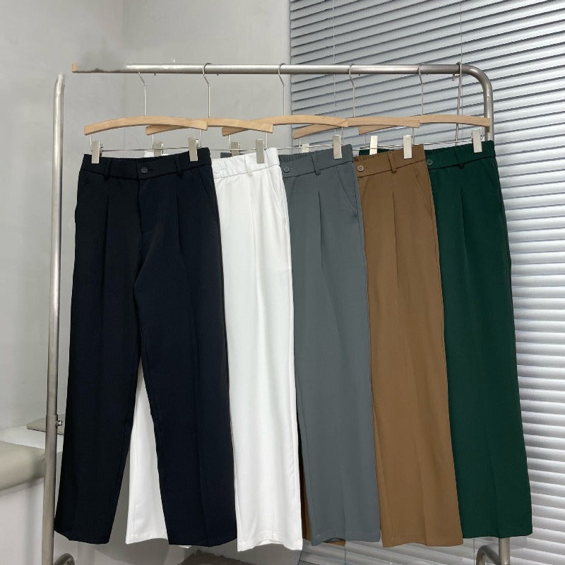Men's Wide Leg Tailored Trousers