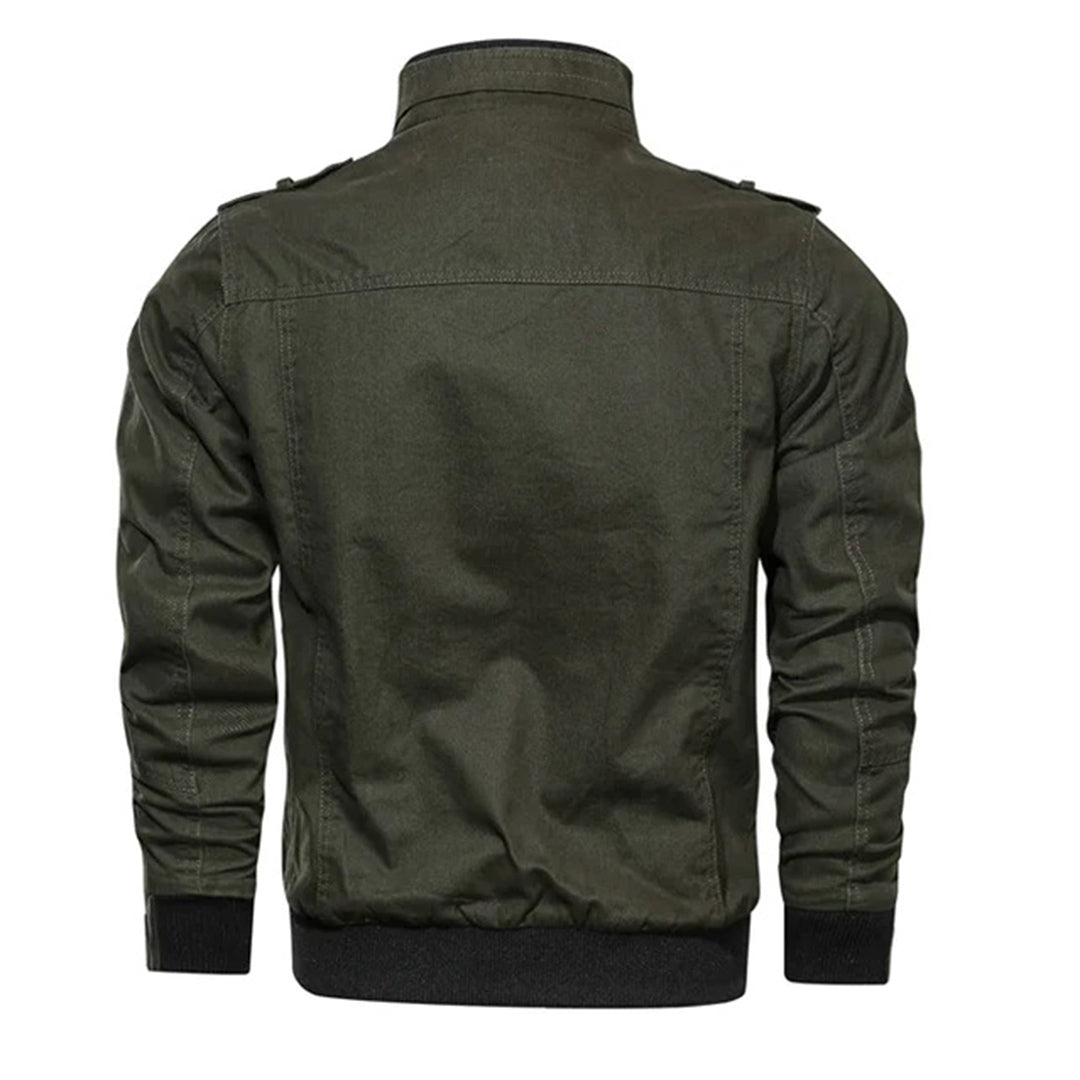Trendy Zip Up Flight Bomber Jacket