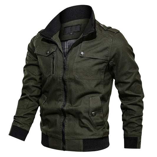 Durable Military Jacket for Men - Tough Camo Design - OutfitLondon