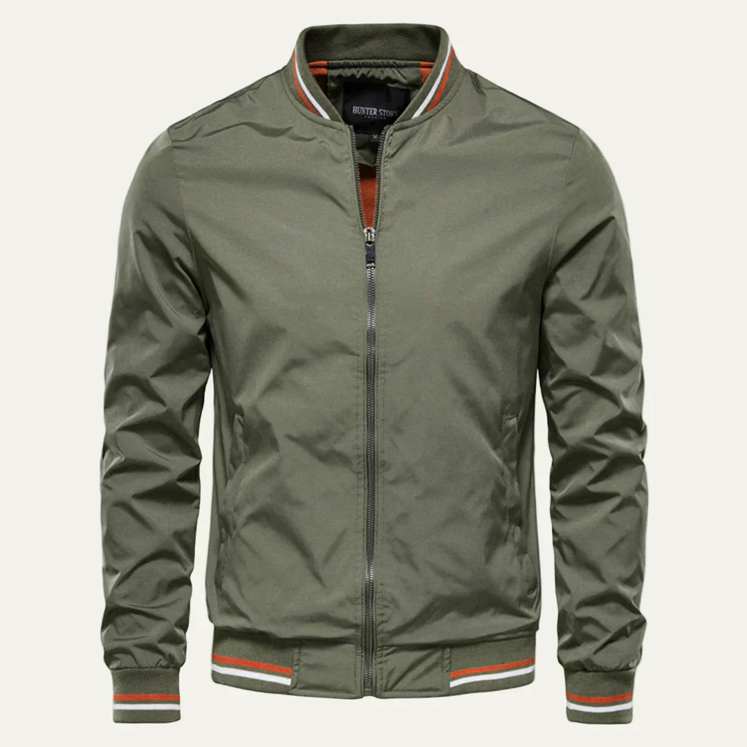 Men's Classic Skinny Fit Bomber Coat
