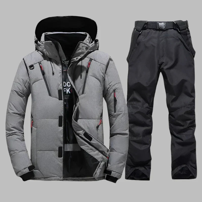 Warm Waterproof Men's Snow Ski Jacket Suit
