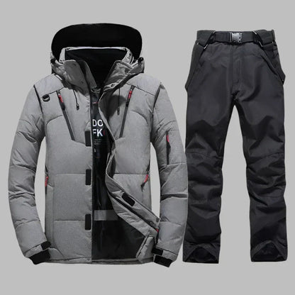 Warm Waterproof Men's Snow Ski Jacket Suit