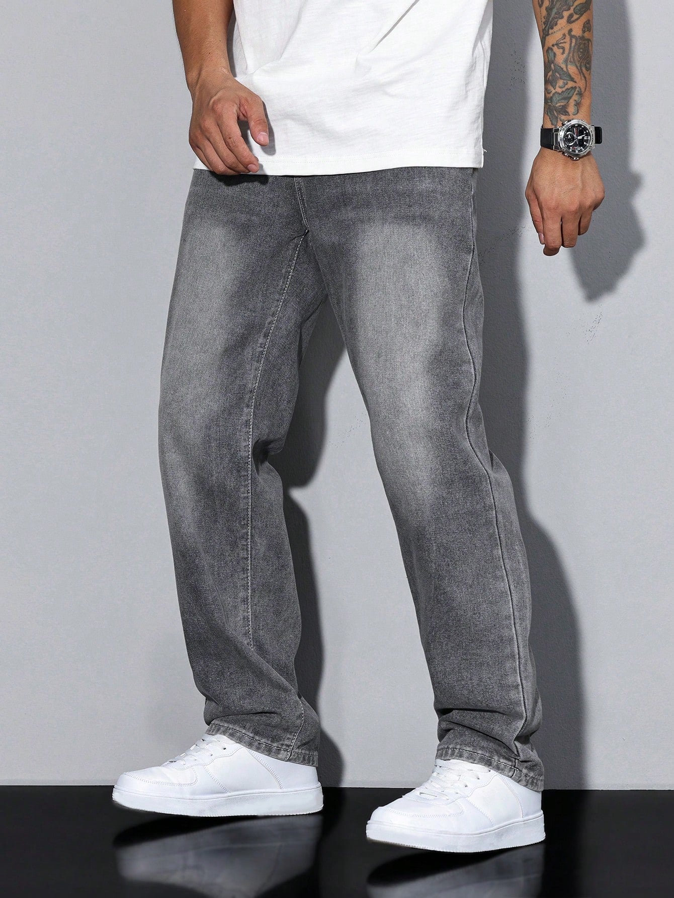 Men's Baggy Jeans Ash Denim Blue