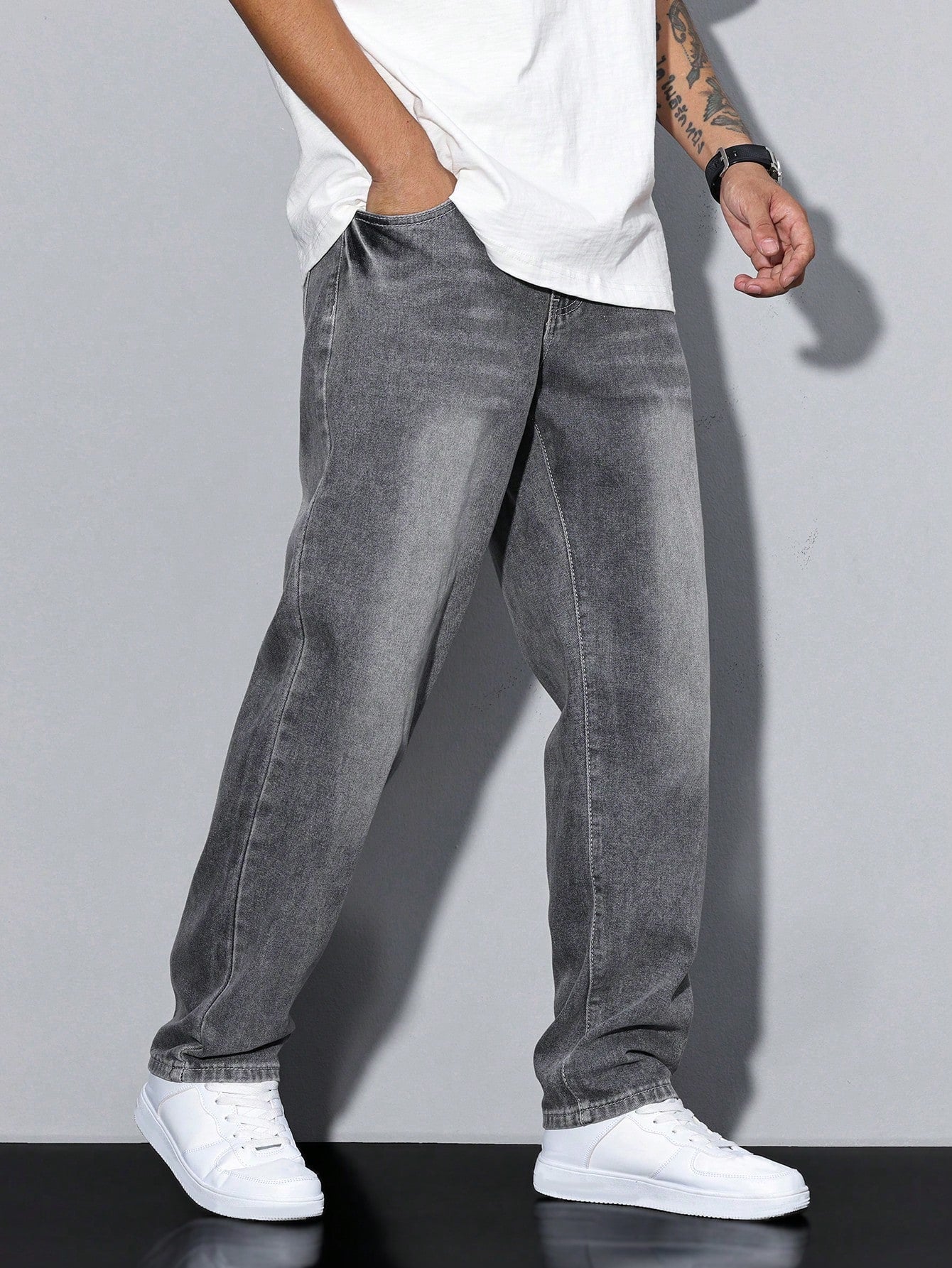 Men's Baggy Jeans Ash Denim Blue