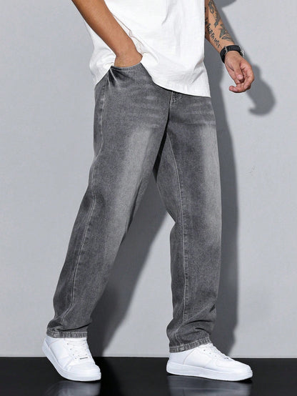 Men's Baggy Jeans Ash Denim Blue