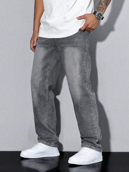 Men's Baggy Jeans Ash Denim Blue