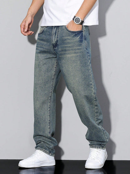 Men's Baggy Jeans Ash Denim Blue