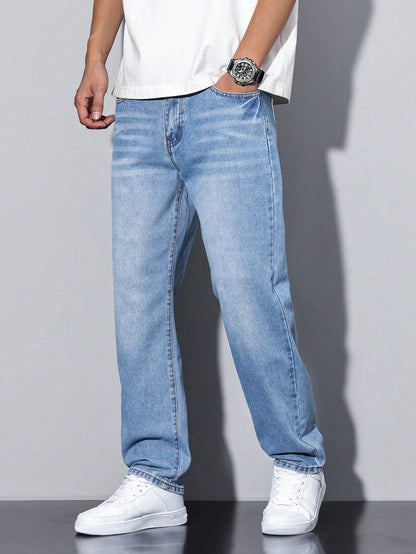 Men's Baggy Jeans Ash Denim Blue