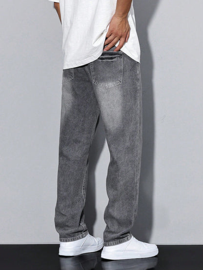 Men's Baggy Jeans Ash Denim Blue