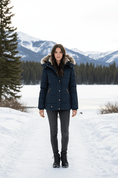 Premium Faux Fur Winter Puffer Coat