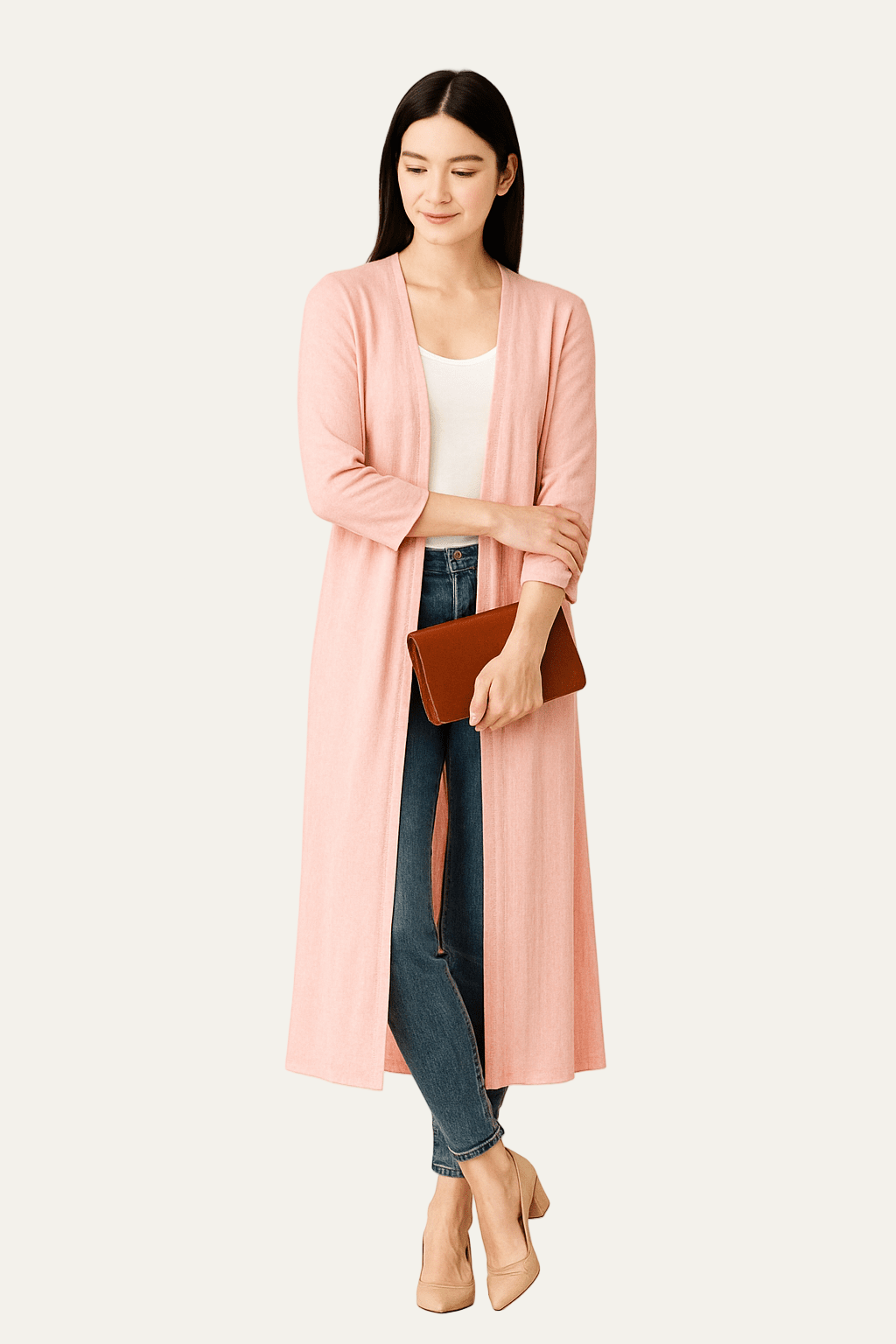 Oversized Open Front Women's Cardigan