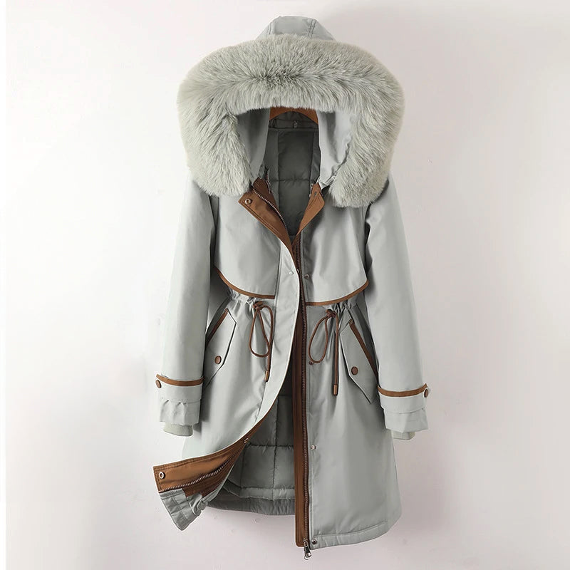 Women's Warm Quilted Parka Winter Jacket