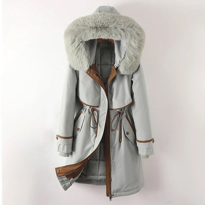 Women's Warm Quilted Parka Winter Jacket