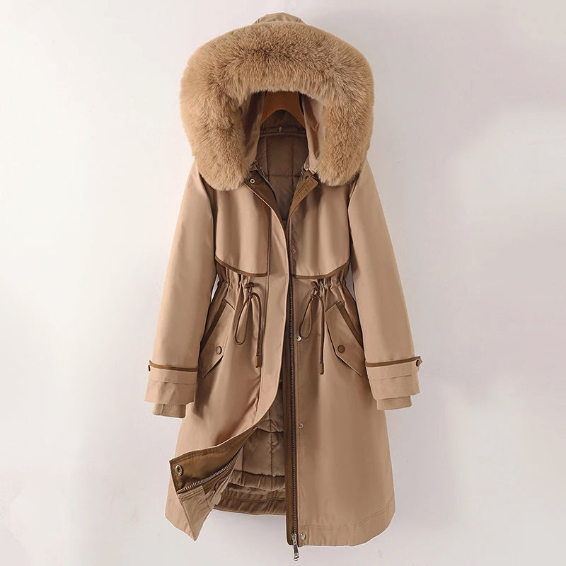 Women's Warm Quilted Parka Winter Jacket