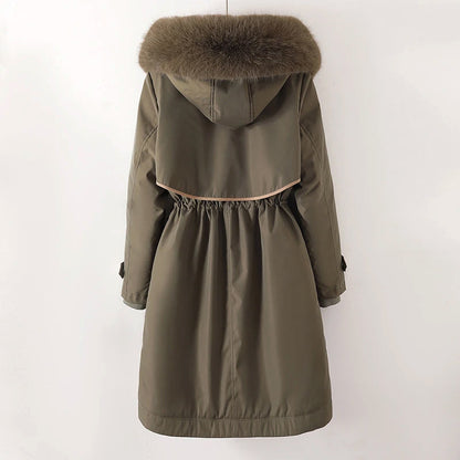 Women's Warm Quilted Parka Winter Jacket