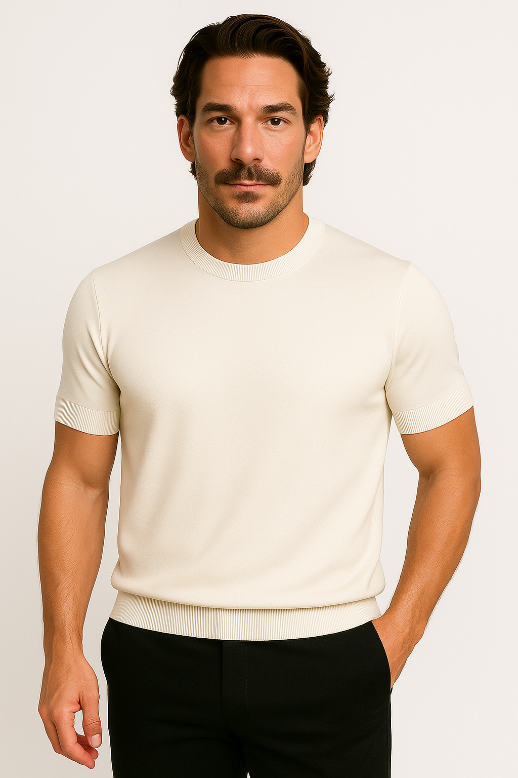 Men's Cashmere Polo Shirt - OutfitLondon