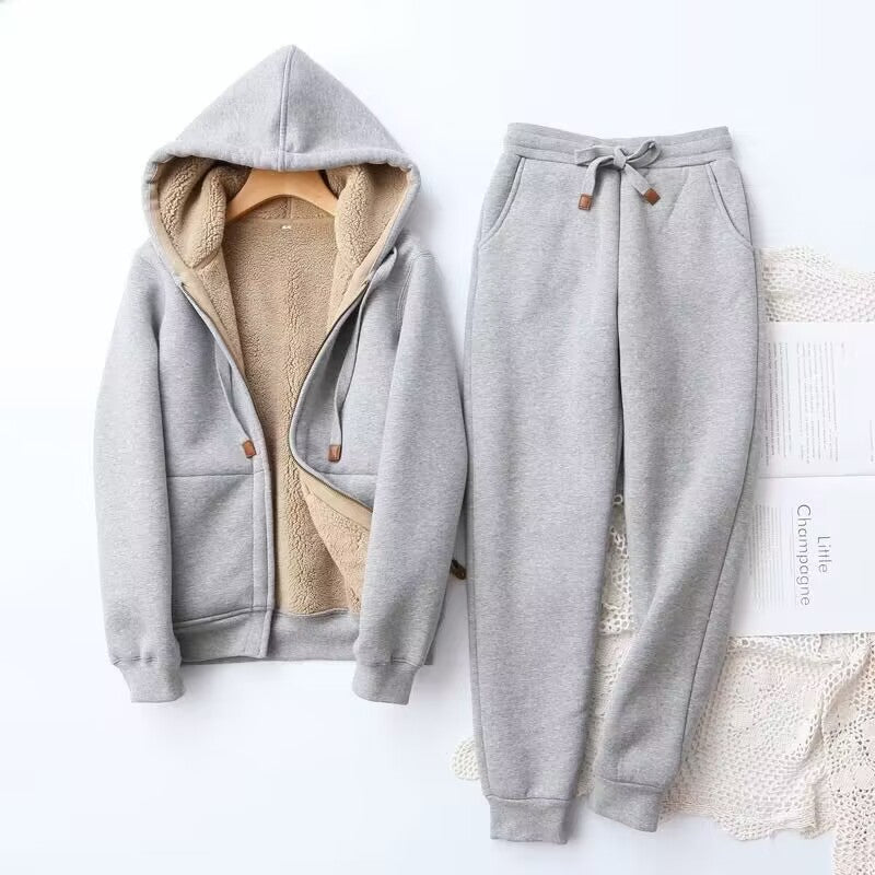 Women's Winter Hoodie Jogger Set