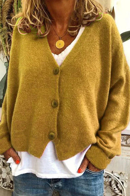 Women's Patchwork Cardigan V-Neck