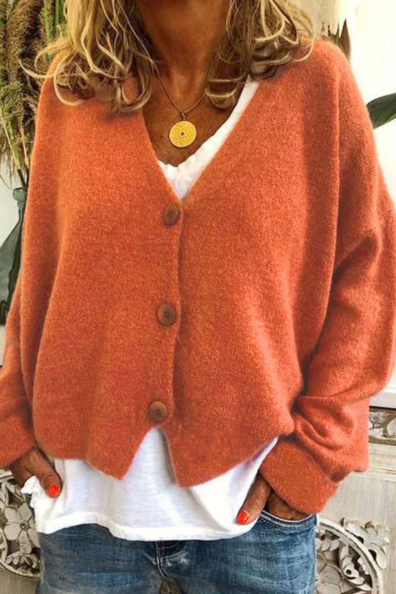 Women's Patchwork Cardigan V-Neck