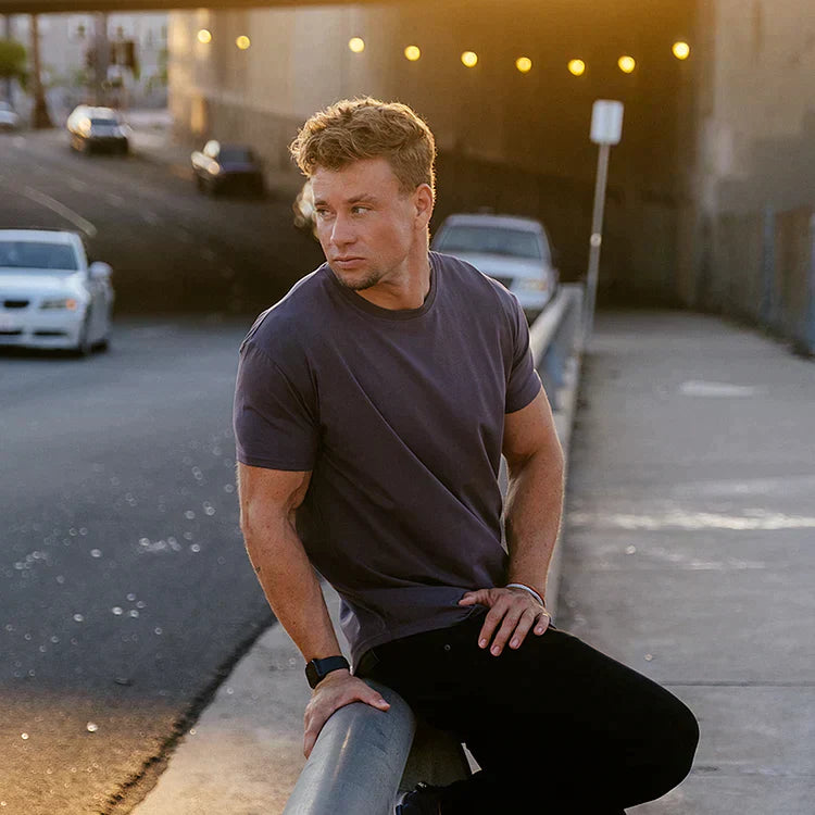 Slim Fit Sports Tee - Breathable Quick Dry Fabric