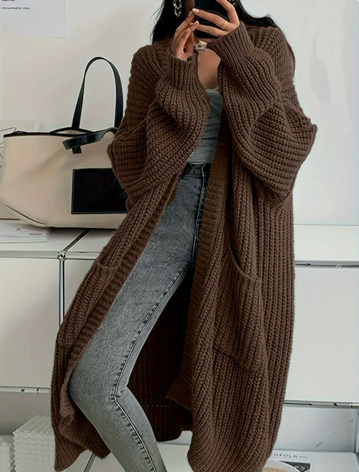 Pink | Soft Knitted Coat with Elegant Style