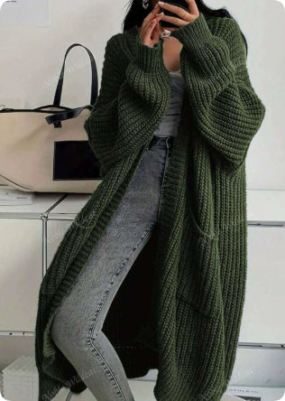 Pink | Soft Knitted Coat with Elegant Style
