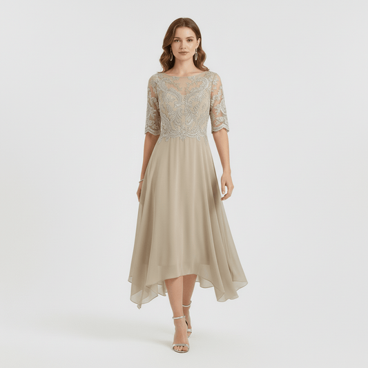 Beautiful Lace Formal Party Dress - OutfitLondon