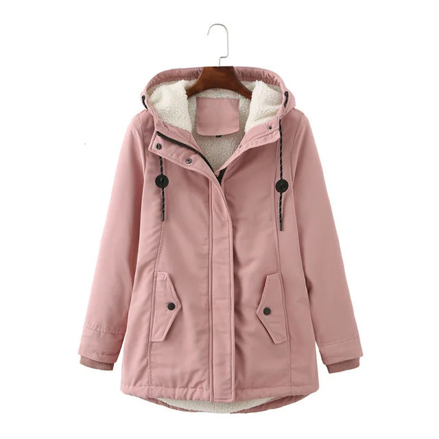 Warm Water Resistant Parka Coat