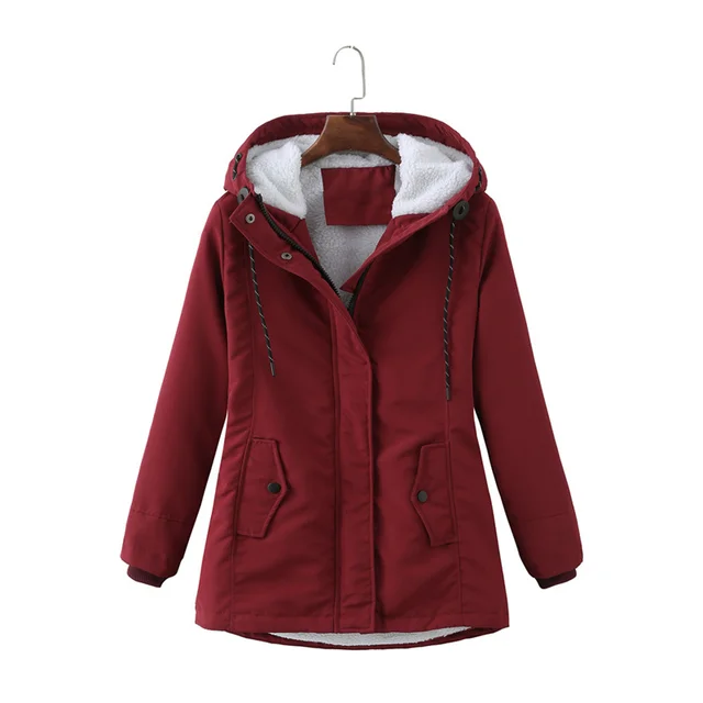 Warm Water Resistant Parka Coat