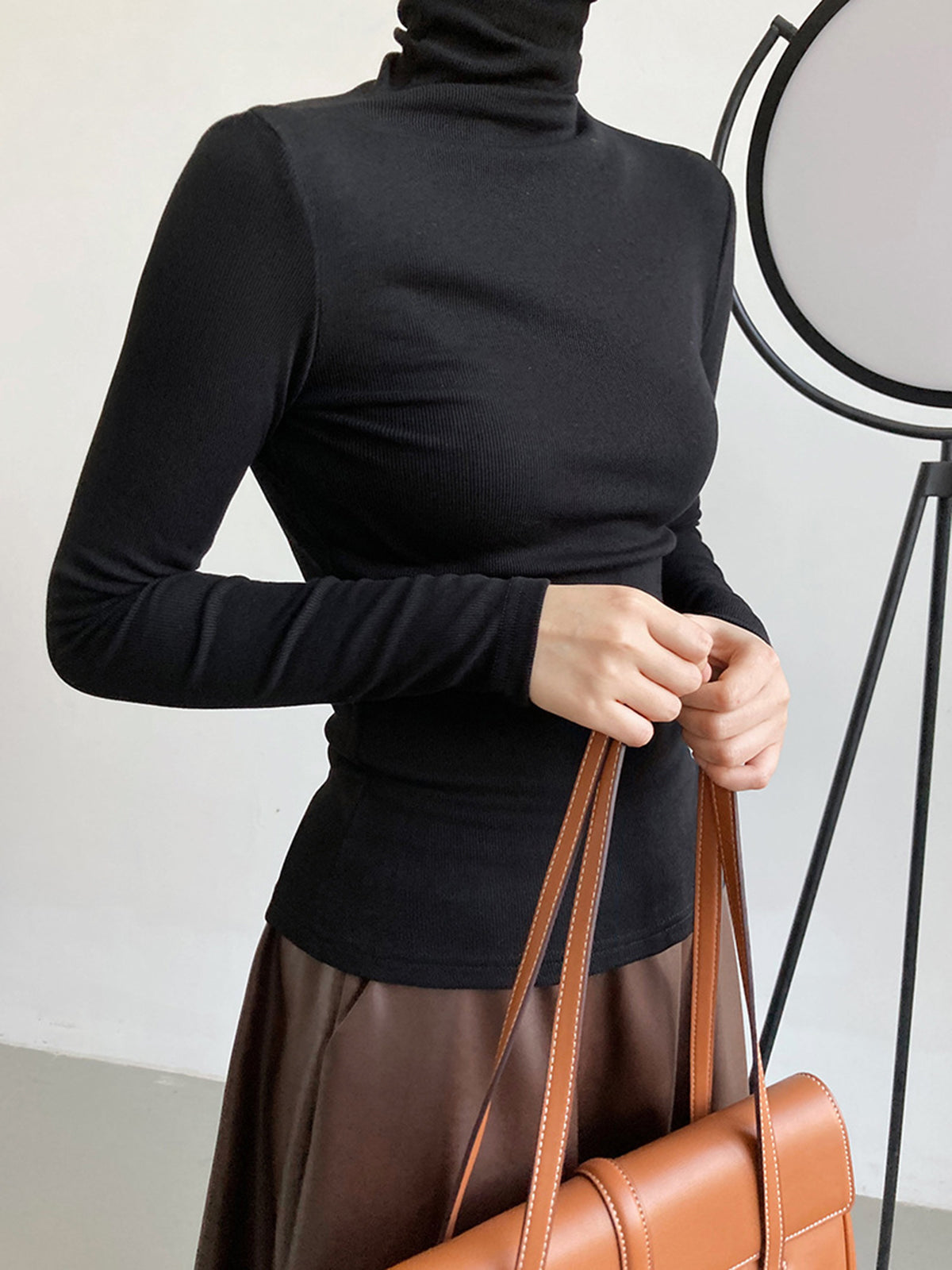 Classic Slim Fit Turtleneck Sweater - OutfitLondon