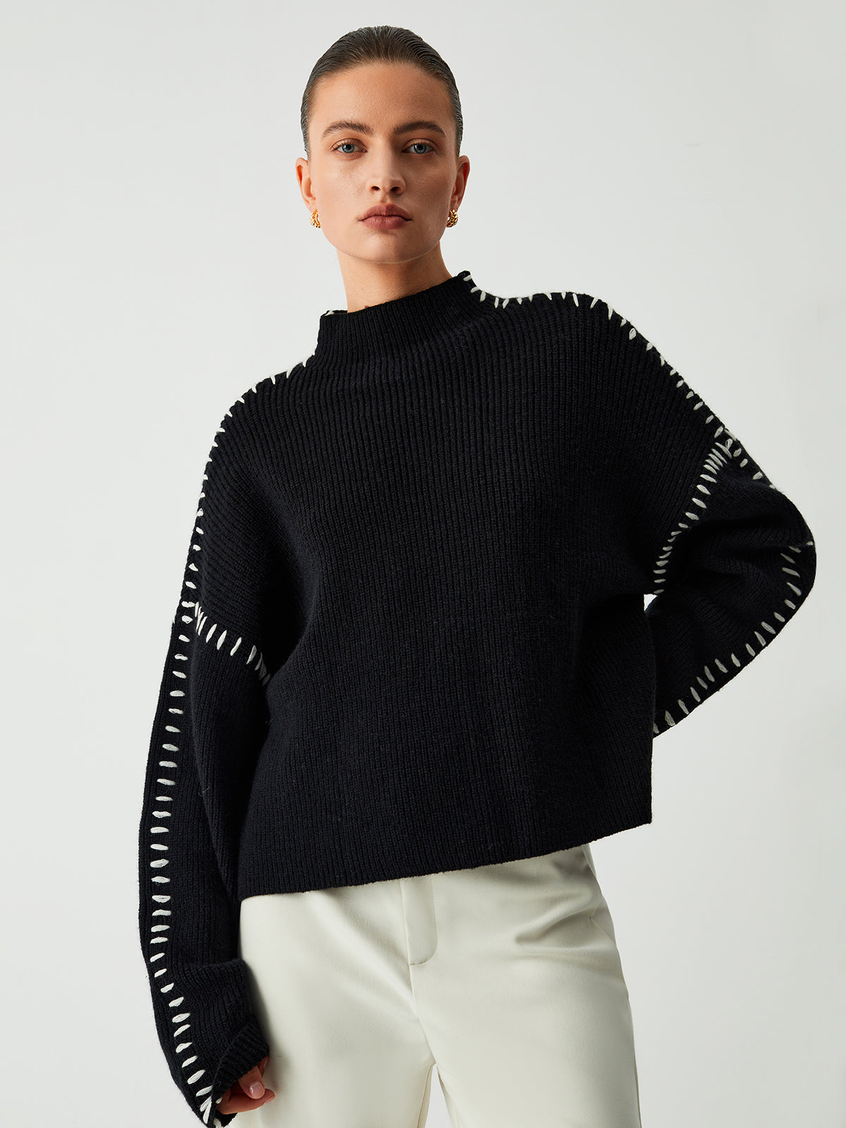Soft Oversized Black Women's Hoodie - OutfitLondon