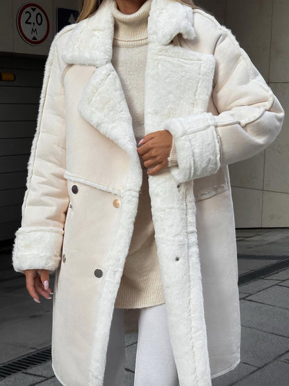 Warm Faux Fur Long Women's Parka Jacket - OutfitLondon