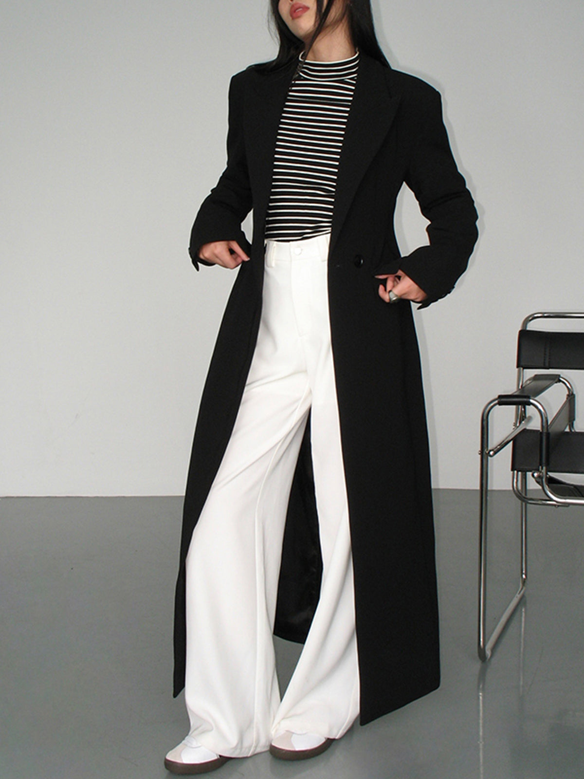 Fit and Flare Maxi Dress Blazer