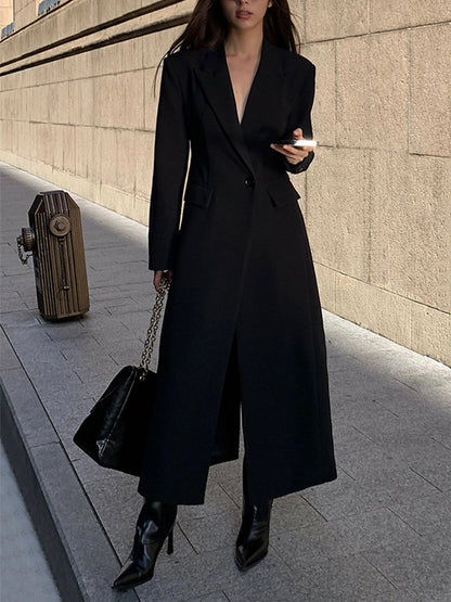 Fit and Flare Maxi Dress Blazer