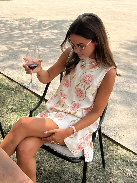 Relaxed Fit Floral Summer Women's Tank Top - OutfitLondon