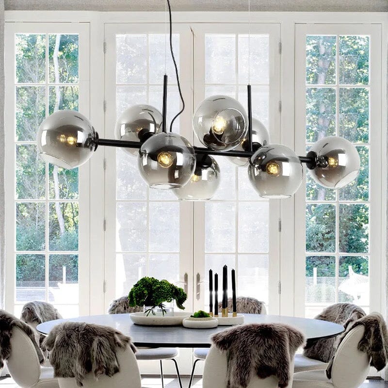 Circular Crystal Drop Lighting Fixture