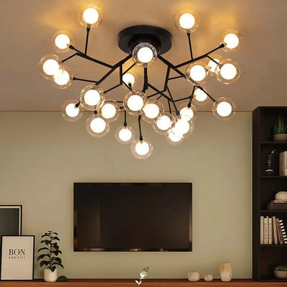 Luxurious Round Crystal Pendant Light