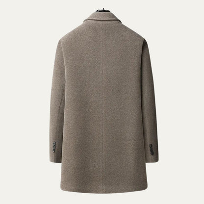 Warm Mens Wool Overcoat Business Long Jacket