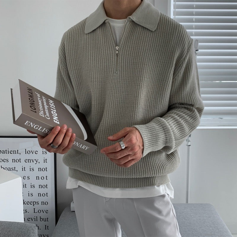 Comfortable Crew Neck Knit Sweater – High Quality Soft - OutfitLondon