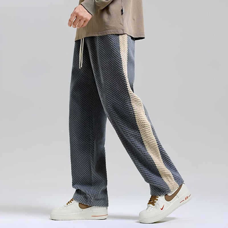 Relaxed Fit Men's Jogger Sweatpants with Side Panels - OutfitLondon