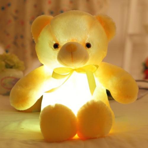 Fun Colorful LED Plush Teddy Bear Night Light