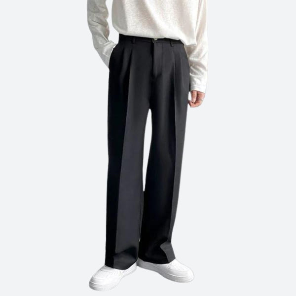 Loose Fit Mens Casual Wide Leg Pants