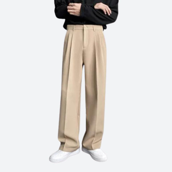Loose Fit Mens Casual Wide Leg Pants