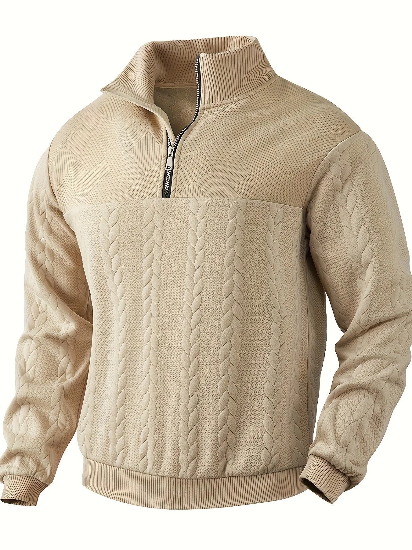 Cozy Mens Thick Knit Winter Sweater