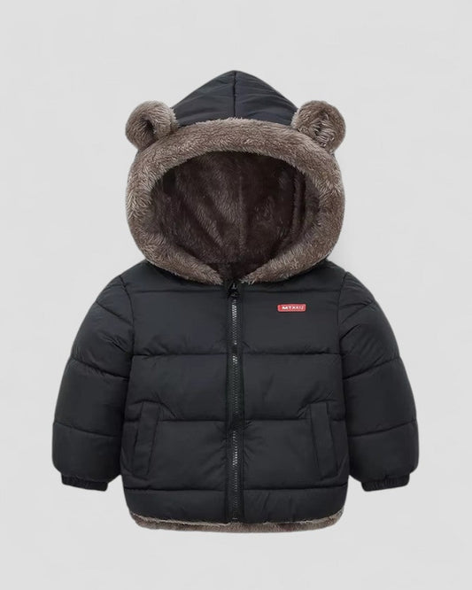 Kids Warm Teddy Ear Padded Jacket - OutfitLondon