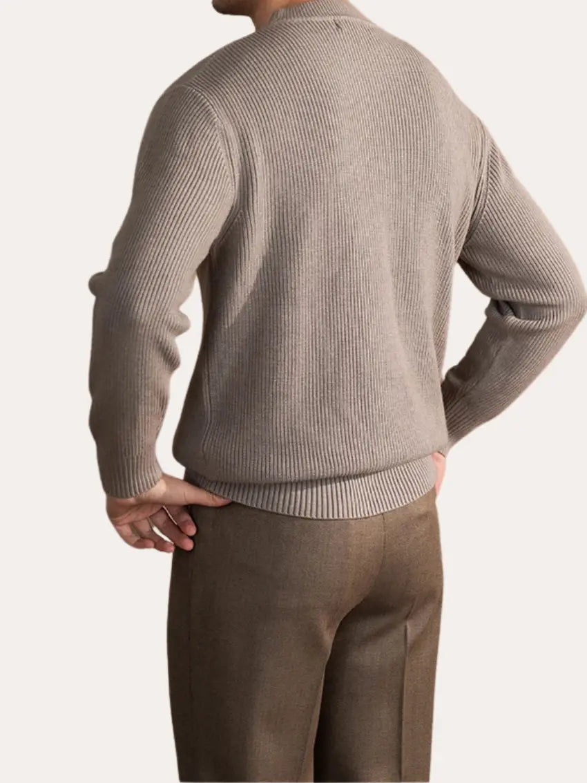 Classic Fit Gray Sweater for Men - OutfitLondon